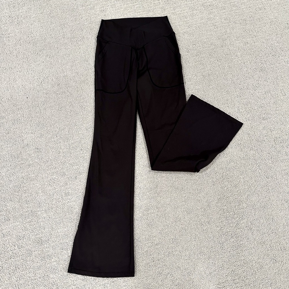 Cross waist Flare leggings